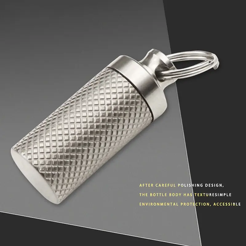 1Pc Portable Mini Pill Cases Titanium Waterproof Pill Box Container Case Medicine Tablets Box Pure Titanium Sealed Pill Cases
1Pc Portable Mini Pill Cases Titanium Waterproof Pill Box Container Case Medicine Tablets Box Pure Titanium Sealed Pill Cases