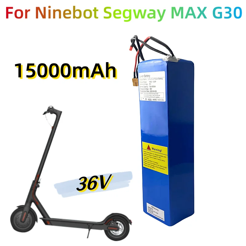 36V 15AH 540wH 18650 LI-ION Battery Pack For Segway Ninebot MAX G30 Electric Scooter Special Battery
36V 15AH 540wH 18650 LI-ION Battery Pack For Segway Ninebot MAX G30 Electric Scooter Special Battery