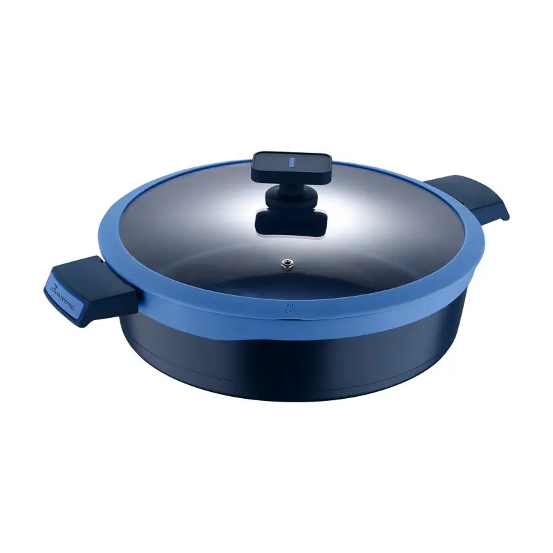 Gastro Diamond by - 12.5", 5 Qt Cast Aluminum Everyday Pan with Diamond-Infused Non Stick Interior and Vented Glass Lid, 12.5 I
Gastro Diamond by - 12.5", 5 Qt Cast Aluminum Everyday Pan with Diamond-Infused Non Stick Interior and Vented Glass Lid, 12.5 I