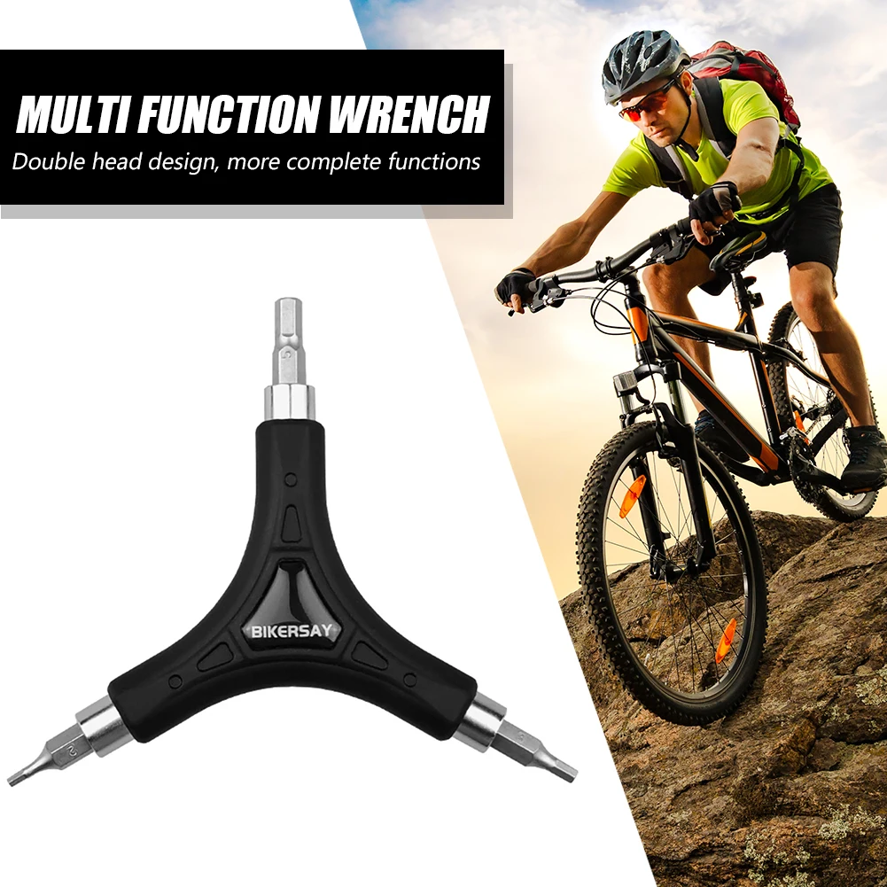 Bicycle 3 Way Spanner Multifunctional Portable Bicycle Y-Shaped Hex Key Wrench Spanner Lightweight Maintenance Tools
Bicycle 3 Way Spanner Multifunctional Portable Bicycle Y-Shaped Hex Key Wrench Spanner Lightweight Maintenance Tools