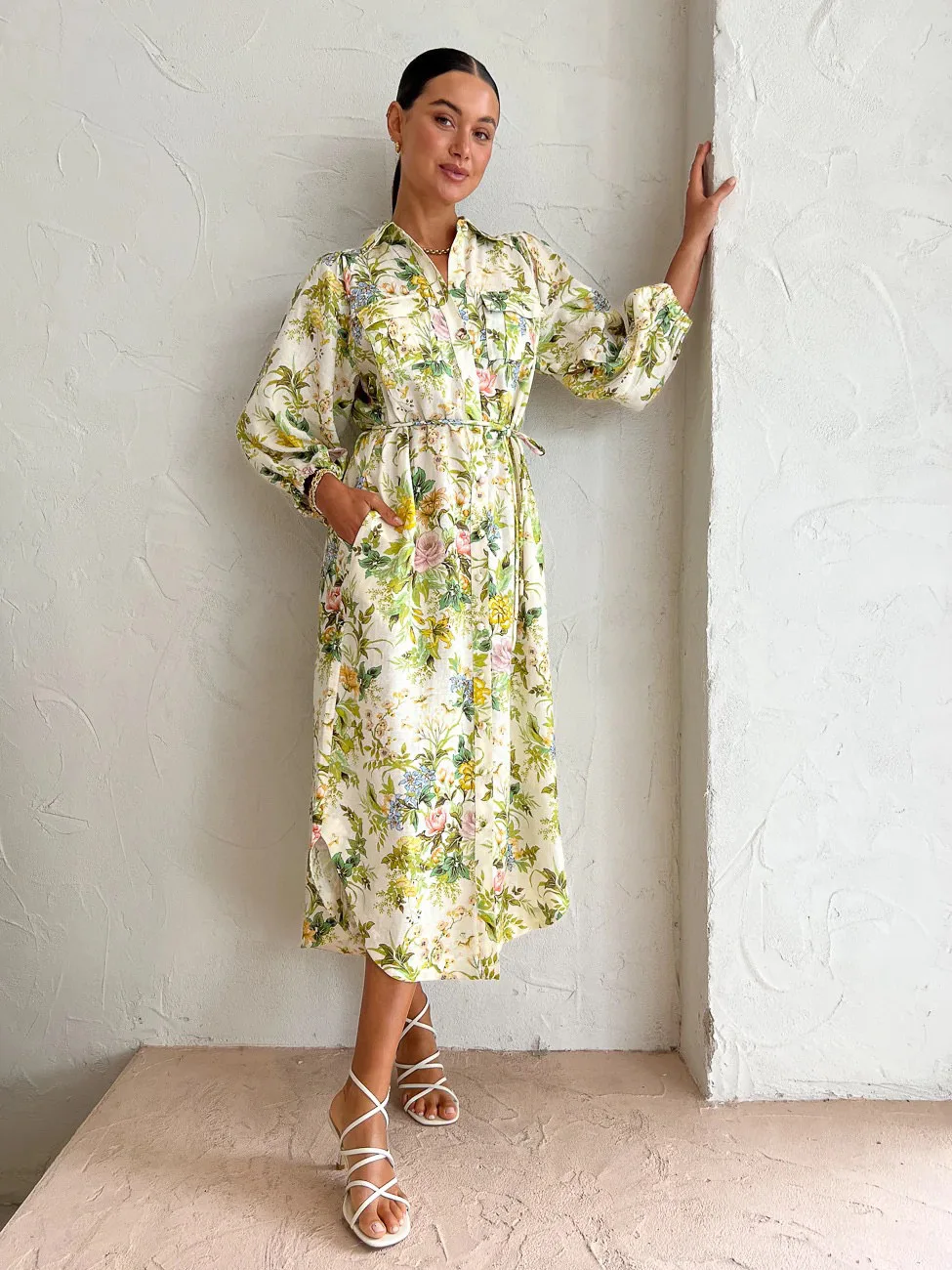 Alem@ais* Summer Women Dress Linen 3 Quarter Sleeve Floral Printing Casual Ankle Length Vintage Loose Waist Holiday
Alem@ais* Summer Women Dress Linen 3 Quarter Sleeve Floral Printing Casual Ankle Length Vintage Loose Waist Holiday