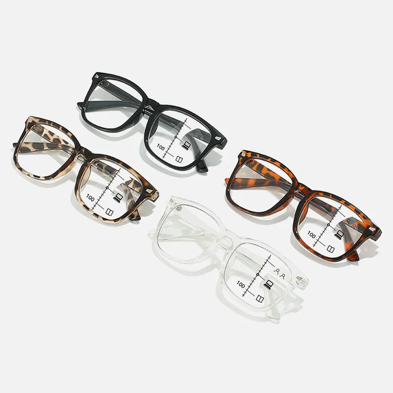 

Очки для чтения с мультифокальными линзами для мужчин и женщин, ретро-очки для дальнозоркости с большой оправой, с диоптриями от + 1,0 до + 4,0