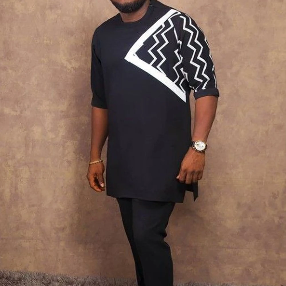 Dashiki African Clothing For Men Spring And Summer Top Pants Suit Crew-neck Print Fashion Casual Business Party Two-piece Set
Dashiki African Clothing For Men Spring And Summer Top Pants Suit Crew-neck Print Fashion Casual Business Party Two-piece Set