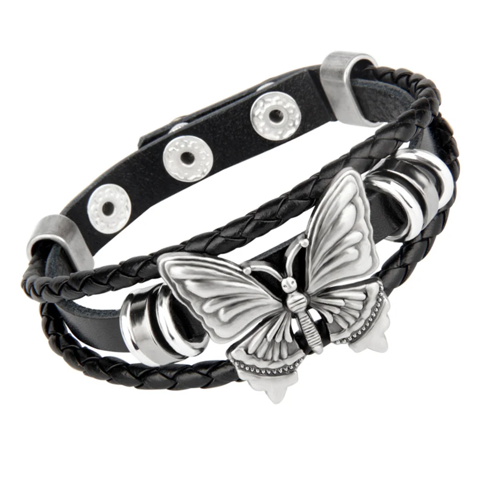 Bracelet Punk Gothic Men Wristband Wrist Cuff Braided Strap Jewelry Bangles Bracelets Multilayer Bangle Women Vintage Wide
Bracelet Punk Gothic Men Wristband Wrist Cuff Braided Strap Jewelry Bangles Bracelets Multilayer Bangle Women Vintage Wide