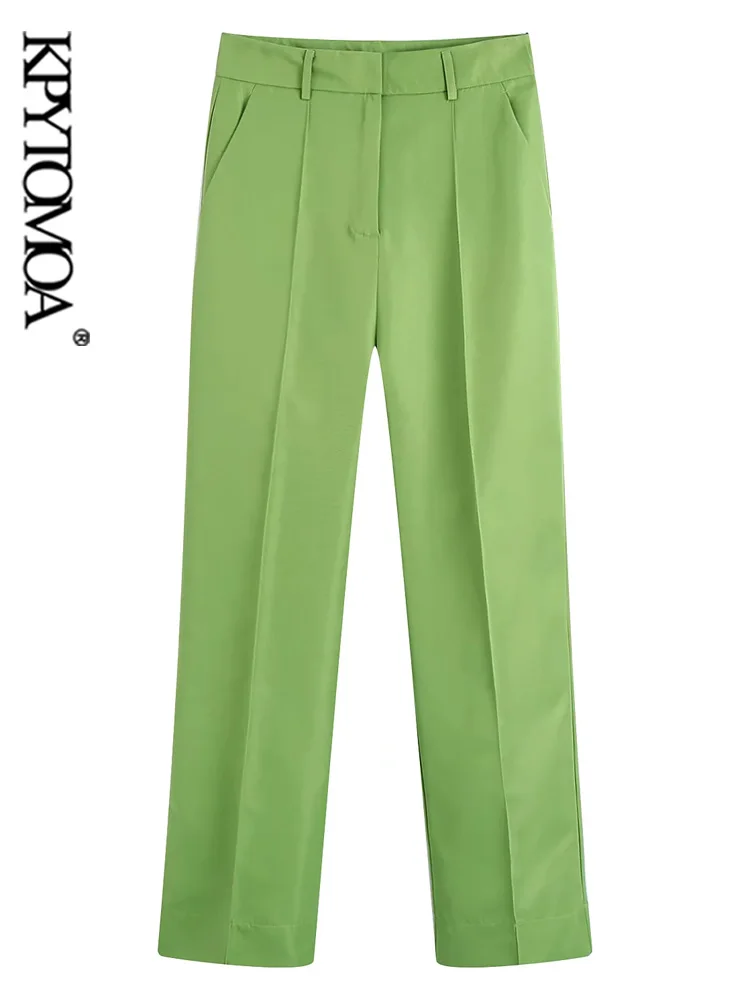 KPYTOMOA Women Fashion With Seam Detail Side Pockets Straight Pants Vintage High Waist Zipper Female Trousers Mujer
KPYTOMOA Women Fashion With Seam Detail Side Pockets Straight Pants Vintage High Waist Zipper Female Trousers Mujer