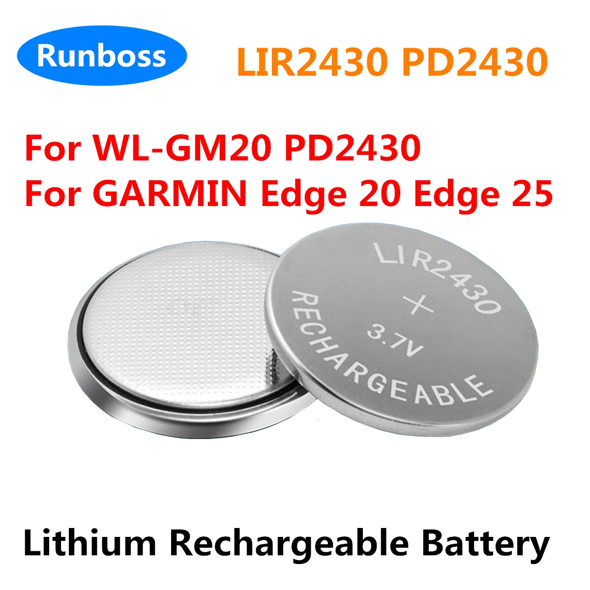 Литиевая аккумуляторная батарея 3 6 В для WL-GM20 PD2430 GARMIN Edge 20 25 часов электрическая