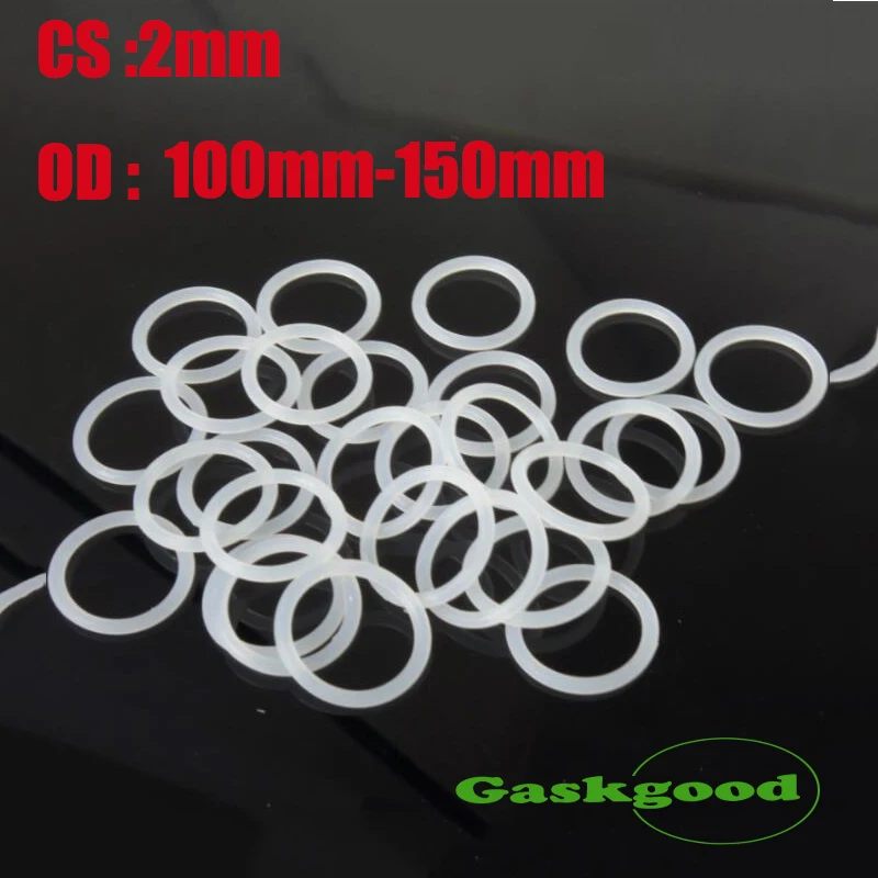 1PCS White Silicone Ring Silicon/VMQ O Ring 2mm Thickness OD 100mm-150mm O-Ring Seal Rubber Gasket Washer
1PCS White Silicone Ring Silicon/VMQ O Ring 2mm Thickness OD 100mm-150mm O-Ring Seal Rubber Gasket Washer