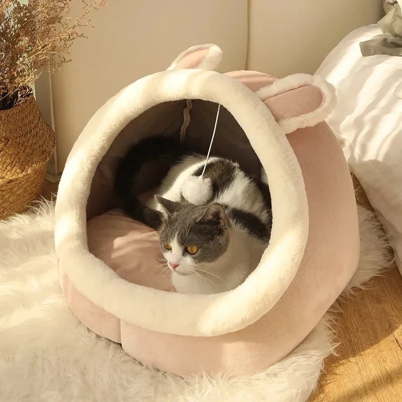 Sweet Cat Bed Warm Pet Basket Cozy Kitten Lounger Cushion Cat House Tent Very Soft Small Dog Mat Bag For Washable Cave Cats Beds
Sweet Cat Bed Warm Pet Basket Cozy Kitten Lounger Cushion Cat House Tent Very Soft Small Dog Mat Bag For Washable Cave Cats Beds