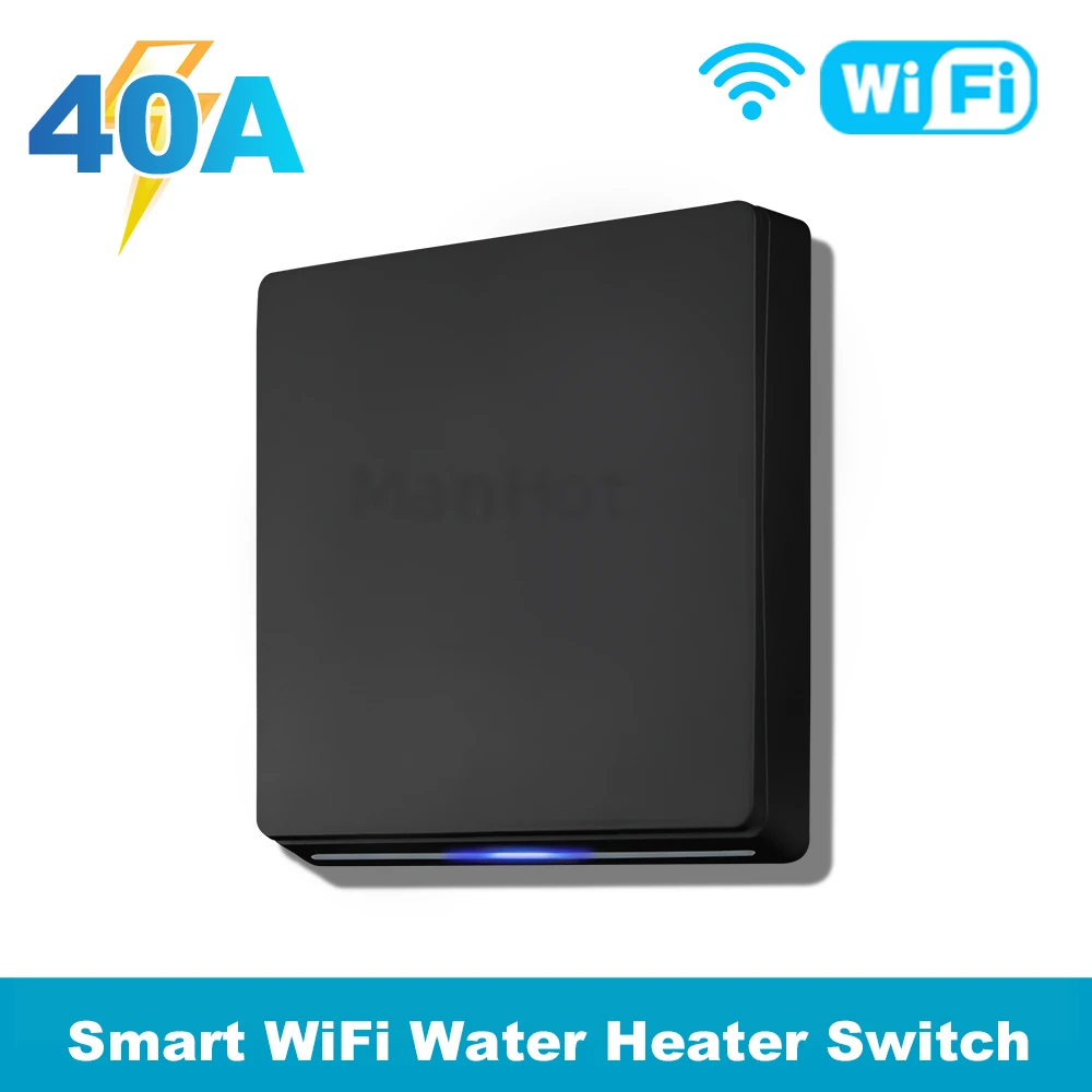 Tuya Wi-Fi выключатель для водонагревателя 40А
Tuya Wi-Fi выключатель для водонагревателя 40А