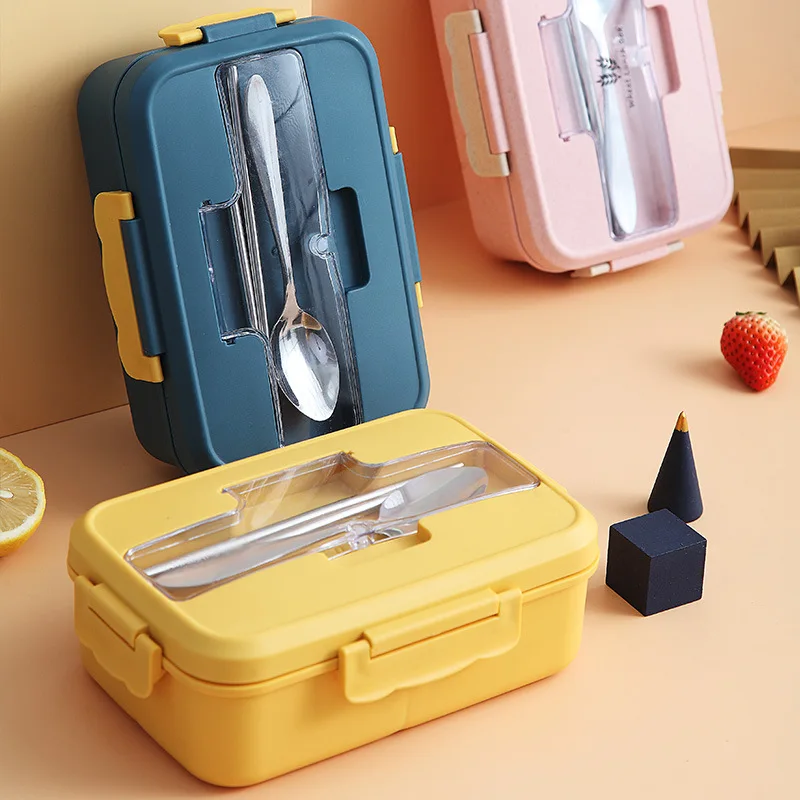 Lunch Box Food Container Bento Box Heated Lunchbox Kids Lunchbox Snack Straw Wheat Korean Sealed Student Plastic Box for Food
Lunch Box Food Container Bento Box Heated Lunchbox Kids Lunchbox Snack Straw Wheat Korean Sealed Student Plastic Box for Food
