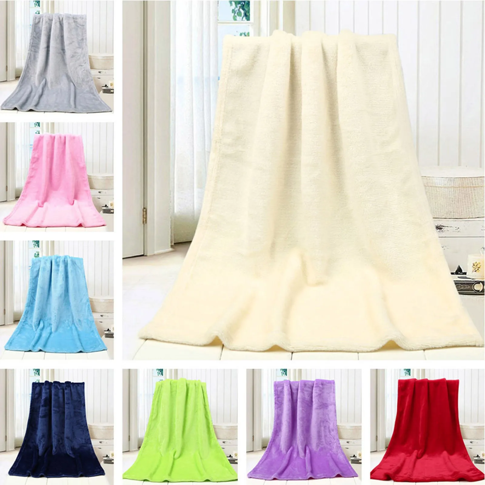 Soft Warm Coral Fleece Blanket Winter Sheet Bedspread Sofa Travel Throw Blanket Light Mechanical Wash Flannel Blankets 50X70cm
Soft Warm Coral Fleece Blanket Winter Sheet Bedspread Sofa Travel Throw Blanket Light Mechanical Wash Flannel Blankets 50X70cm