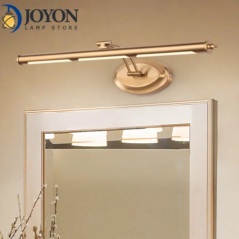 Modern Led Mirror Light 9W46CM Brass Cosmetic Wall Lamp Bathroom Vanity Makeup Dresser Sconce Light Cabinet Lighting Decoration
Modern Led Mirror Light 9W46CM Brass Cosmetic Wall Lamp Bathroom Vanity Makeup Dresser Sconce Light Cabinet Lighting Decoration