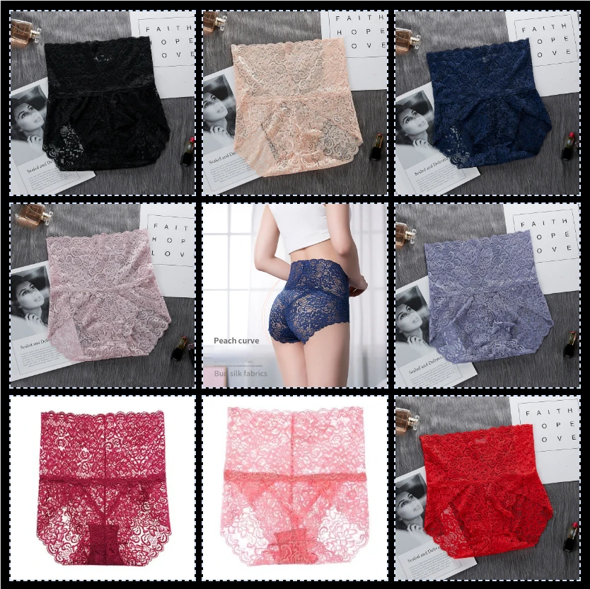 Sexy Lace Women's Pantie High Waist Large Size Buttocks Abdominal Transparent Seamless Fema Lelingerie Cotton Crotch Briefs New
Sexy Lace Women's Pantie High Waist Large Size Buttocks Abdominal Transparent Seamless Fema Lelingerie Cotton Crotch Briefs New