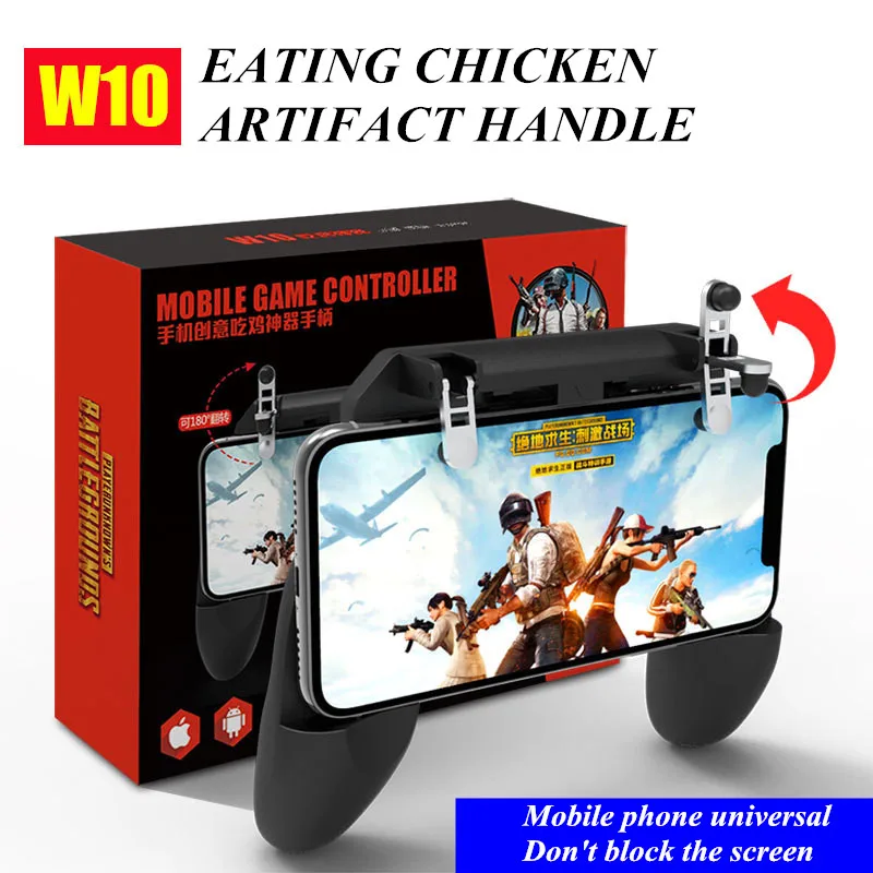Mobile Phone Gaming Accessories W10/W11 Gamepad Joystick for PUBG Game Free Fire Shooter Trigger ABS Handle for IPhone Android
Mobile Phone Gaming Accessories W10/W11 Gamepad Joystick for PUBG Game Free Fire Shooter Trigger ABS Handle for IPhone Android