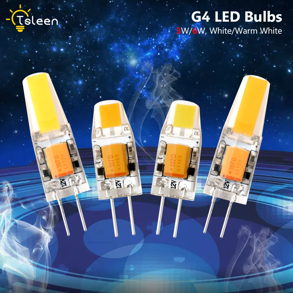 1pc Mini G4 LED COB Lamp 6W Bulb AC DC 12V Candle Lights Replace 3W/6W Halogen for Chandelier Spotlight Capsule Lights
1pc Mini G4 LED COB Lamp 6W Bulb AC DC 12V Candle Lights Replace 3W/6W Halogen for Chandelier Spotlight Capsule Lights