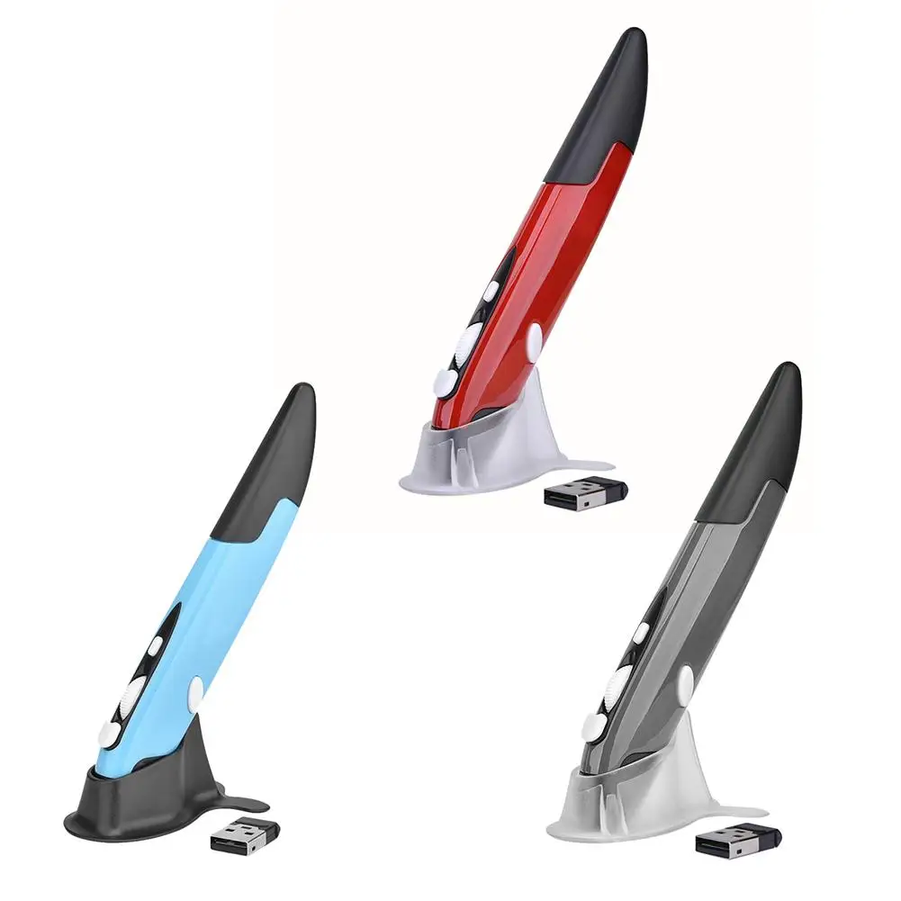 2.4GHz USB Wireless Mouse Optical Pen Battery Powered Air Mouse 1600DPI 4 Keys Mice for Laptops Desktops Tablet PC Office Pen
2.4GHz USB Wireless Mouse Optical Pen Battery Powered Air Mouse 1600DPI 4 Keys Mice for Laptops Desktops Tablet PC Office Pen