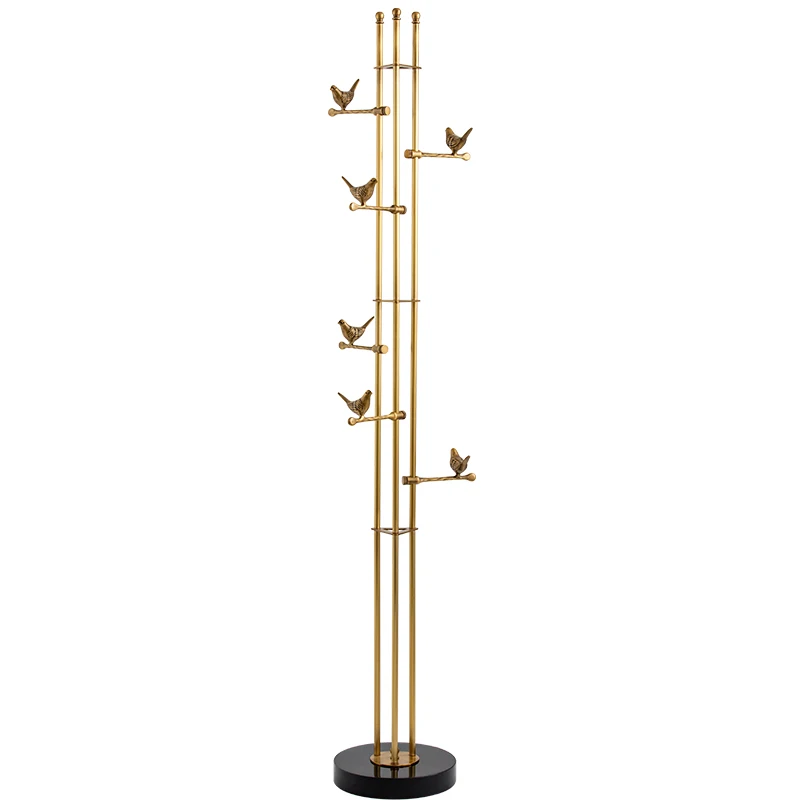 Nordic Marble Light Luxury Floor Coat Rack Entrance Brass High-End Vertical Clothes Rack 
Nordic Marble Light Luxury Floor Coat Rack Entrance Brass High-End Vertical Clothes Rack