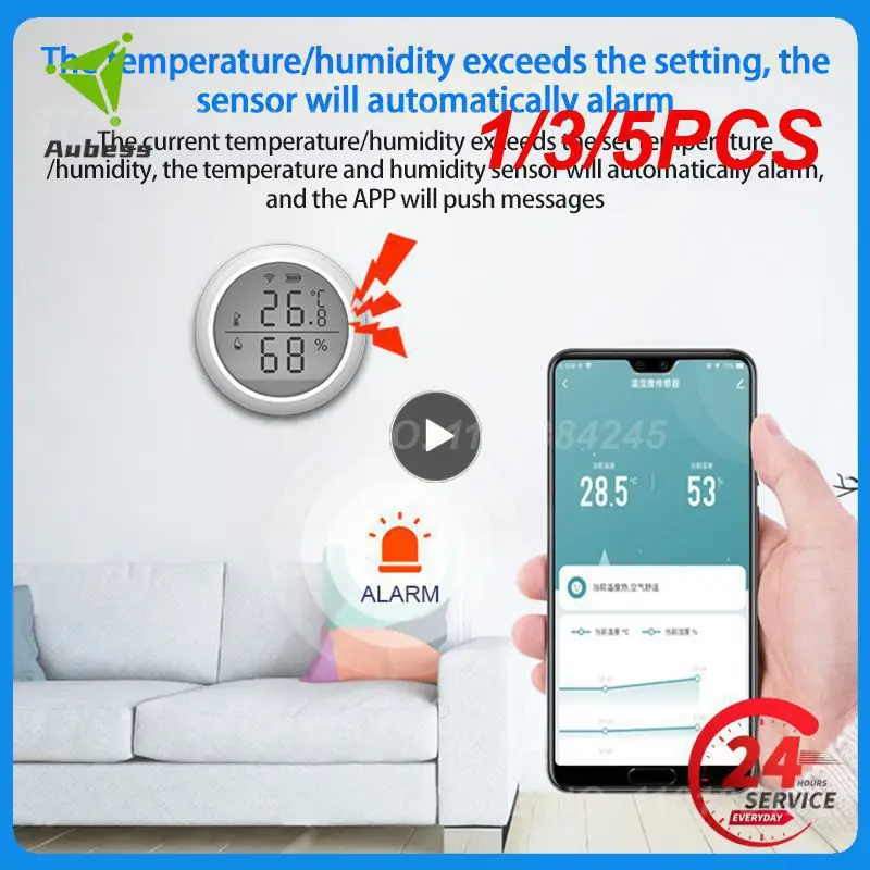 Умный термометр ZigBee Tuya, домашний комнатный датчик температуры и влажности с ЖК-дисплеем и приложением для голосового управления, Alexa, 1/3/5 шт.
Умный термометр ZigBee Tuya, домашний комнатный датчик температуры и влажности с ЖК-дисплеем и приложением для голосового управления, Alexa, 1/3/5 шт.