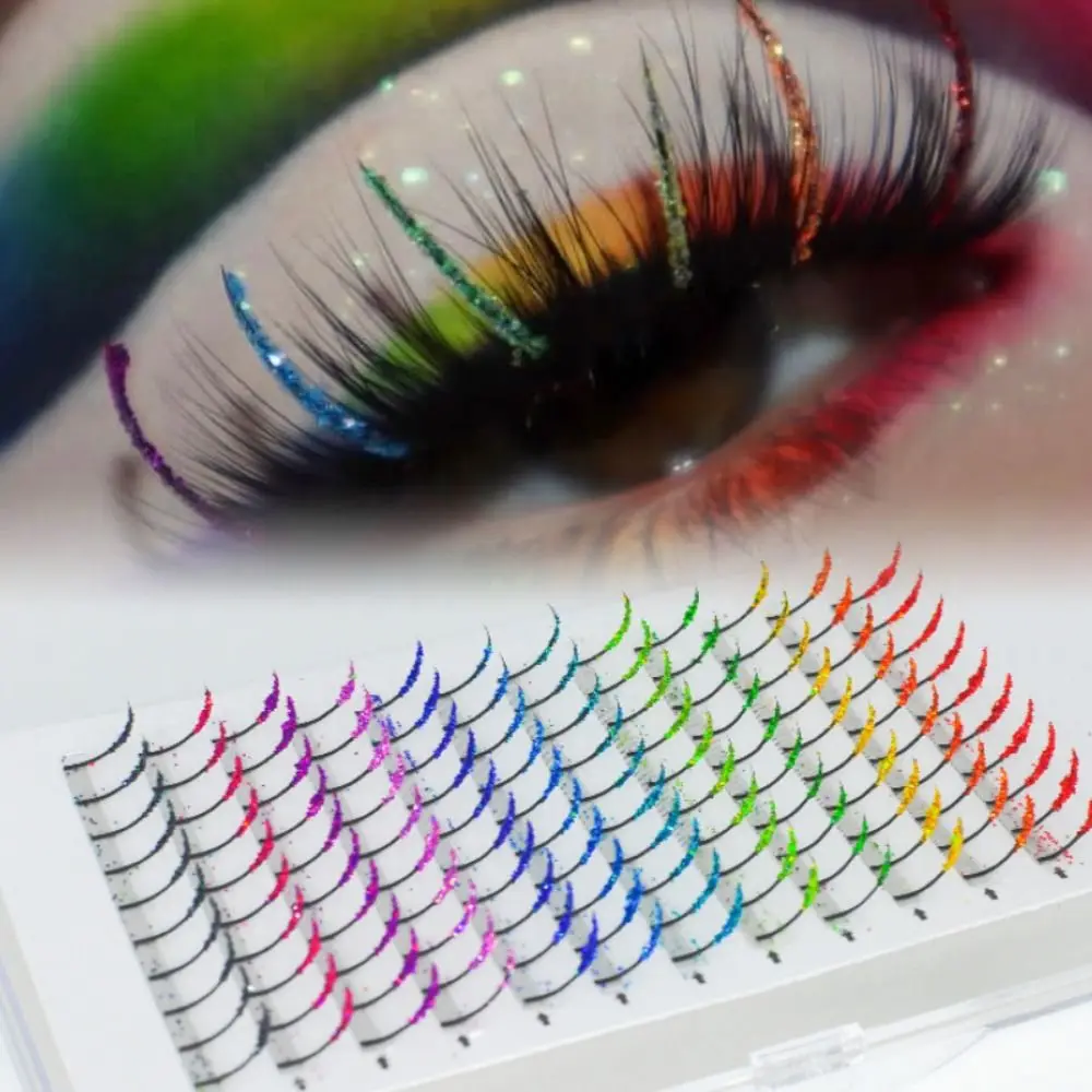 4/6/12 Color Glitter 3D False Eyelashes Fluffy Soft Striped Lashes Natural Extension Eye Curl Mink Eyelash Makeup
4/6/12 Color Glitter 3D False Eyelashes Fluffy Soft Striped Lashes Natural Extension Eye Curl Mink Eyelash Makeup