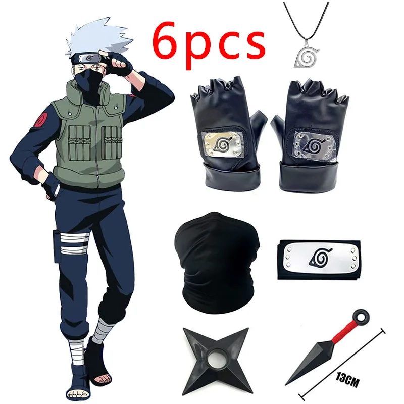 5/6 шт./Sst аксессуары Naruto Kakashi косплей перчатки кунай маска-повязка Ожерелье Uchiha варежки Аниме фигурки вещи детские игрушки
5/6 шт./Sst аксессуары Naruto Kakashi косплей перчатки кунай маска-повязка Ожерелье Uchiha варежки Аниме фигурки вещи детские игрушки