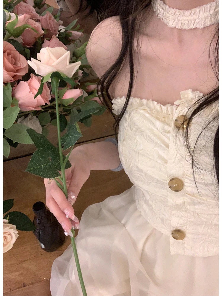 Sweet Fairy Corset Mini Dress Women Casual Lace Strapless Dress Even Party Office Lady Elegant One Piece Dress Korea 2022 Summer
Sweet Fairy Corset Mini Dress Women Casual Lace Strapless Dress Even Party Office Lady Elegant One Piece Dress Korea 2022 Summer