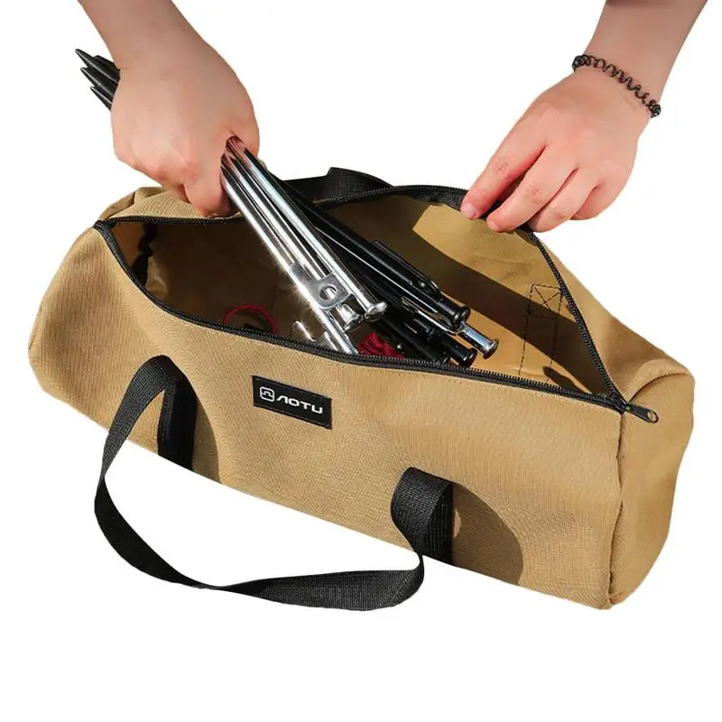 Tent Stake Bag Canvas Double Layer Tent Stake Bag Tent Accessories Ground Nail Storage Bag For Outdoor Camping Canopy
Tent Stake Bag Canvas Double Layer Tent Stake Bag Tent Accessories Ground Nail Storage Bag For Outdoor Camping Canopy