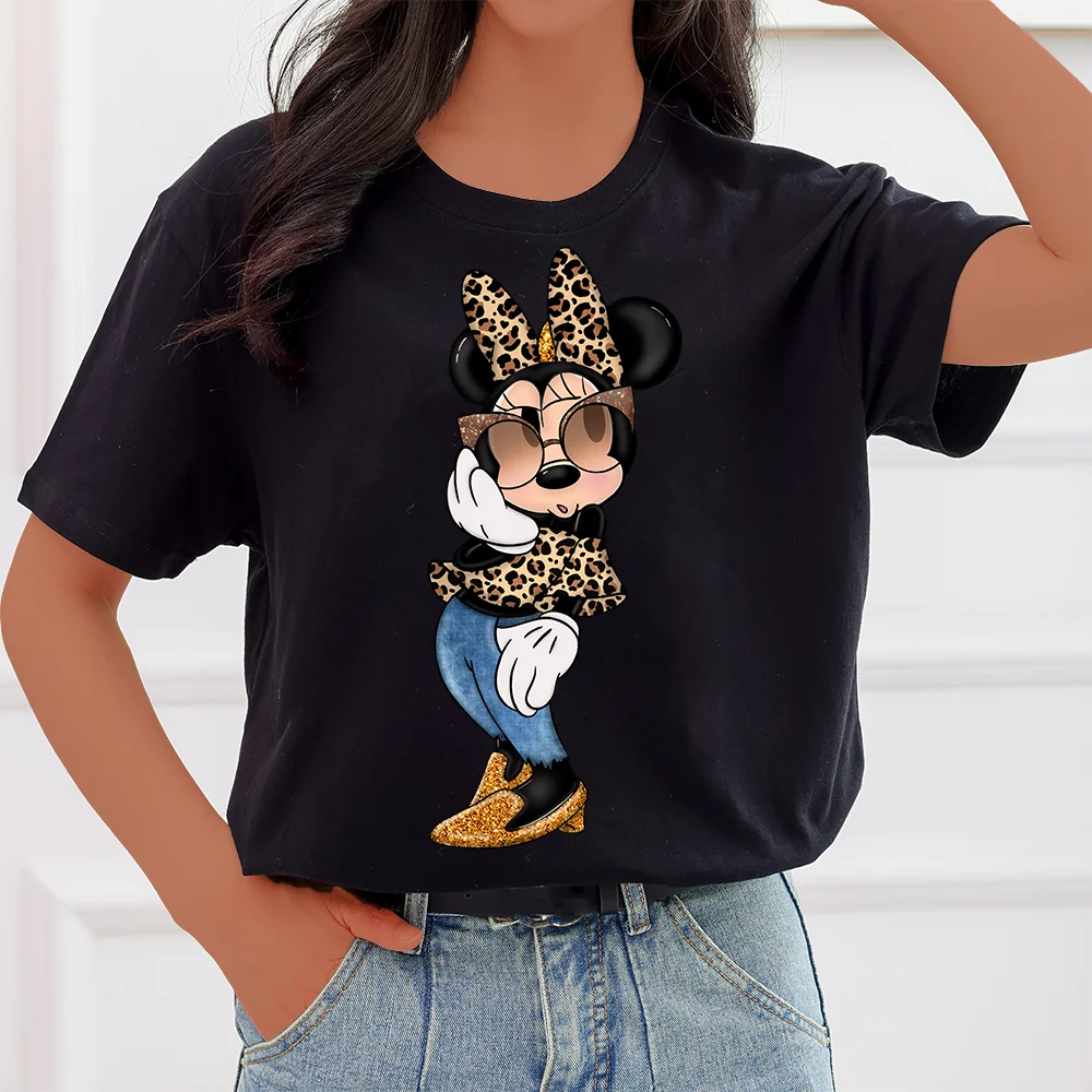 Женские футболки, модная футболка с леопардовым принтом Минни Маус, Повседневная футболка с коротким рукавом, женские топы, женские летние ...
Женские футболки, модная футболка с леопардовым принтом Минни Маус, Повседневная футболка с коротким рукавом, женские топы, женские летние ...