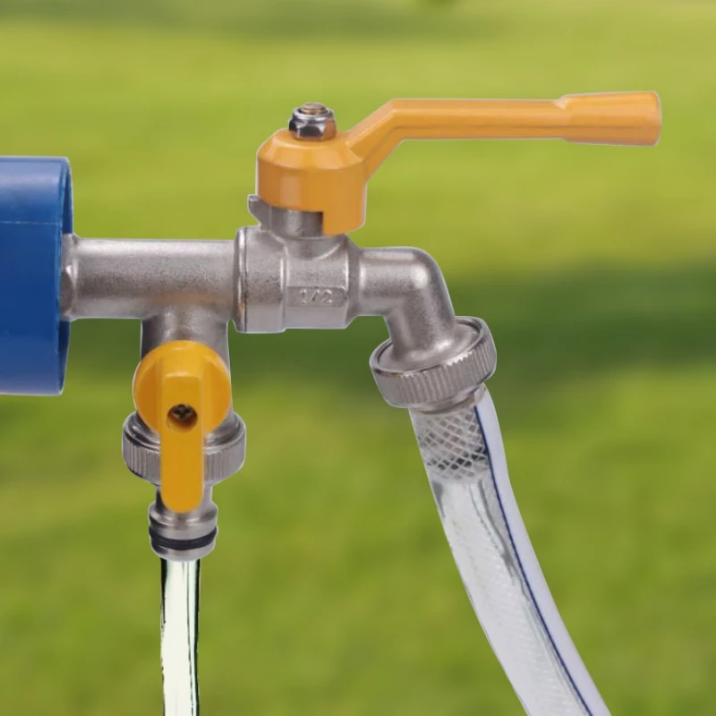 Outdoor Double Outlet Faucet Garden Splitter Coupling Adapter Valve Hose Irrigation Water Tap
Outdoor Double Outlet Faucet Garden Splitter Coupling Adapter Valve Hose Irrigation Water Tap
