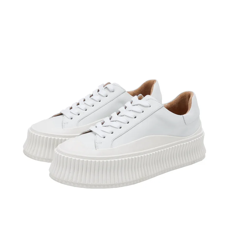 Women's Shoes Spring and Summer Thick-soled Women's Shoes Leather White Shoes Casual Real Soft Leather Muffin Shoes
Women's Shoes Spring and Summer Thick-soled Women's Shoes Leather White Shoes Casual Real Soft Leather Muffin Shoes