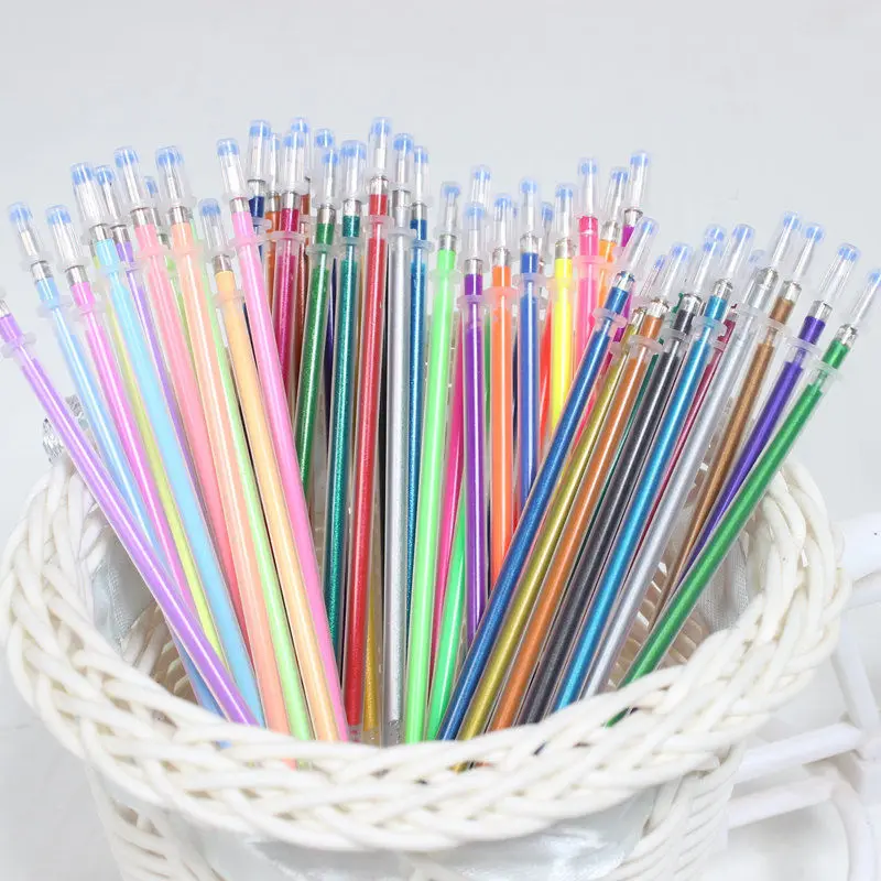 100 Color Neutral Refill Flash Gel Pen Bright Crystal Refill Fluorescent Powder Multi-color Hand Account Pen
100 Color Neutral Refill Flash Gel Pen Bright Crystal Refill Fluorescent Powder Multi-color Hand Account Pen