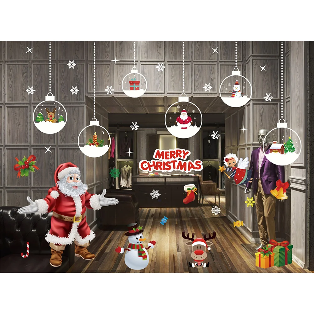 1pc Xmas Electrostatic Glass Sticker Removable Santa Claus Window Sticker Glass Film for Home
1pc Xmas Electrostatic Glass Sticker Removable Santa Claus Window Sticker Glass Film for Home