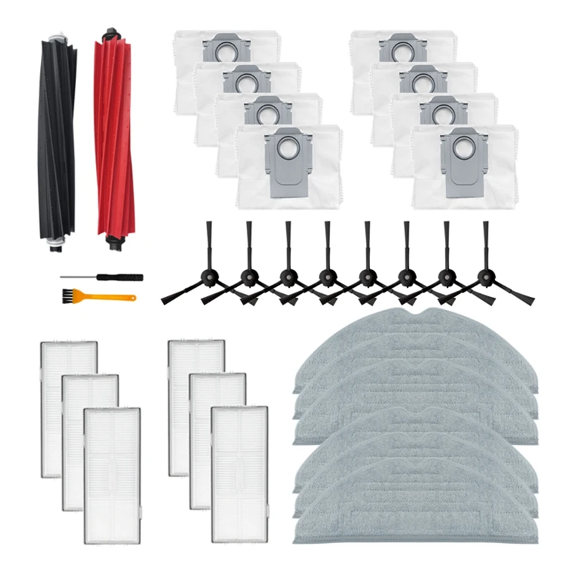 For Roborock S8 Pro Ultra S8 S8+ Accessories Parts Main Side Brush Mop Cloth HEPA Filter Dust Bag Robot Vacuum Cleaner Parts
For Roborock S8 Pro Ultra S8 S8+ Accessories Parts Main Side Brush Mop Cloth HEPA Filter Dust Bag Robot Vacuum Cleaner Parts