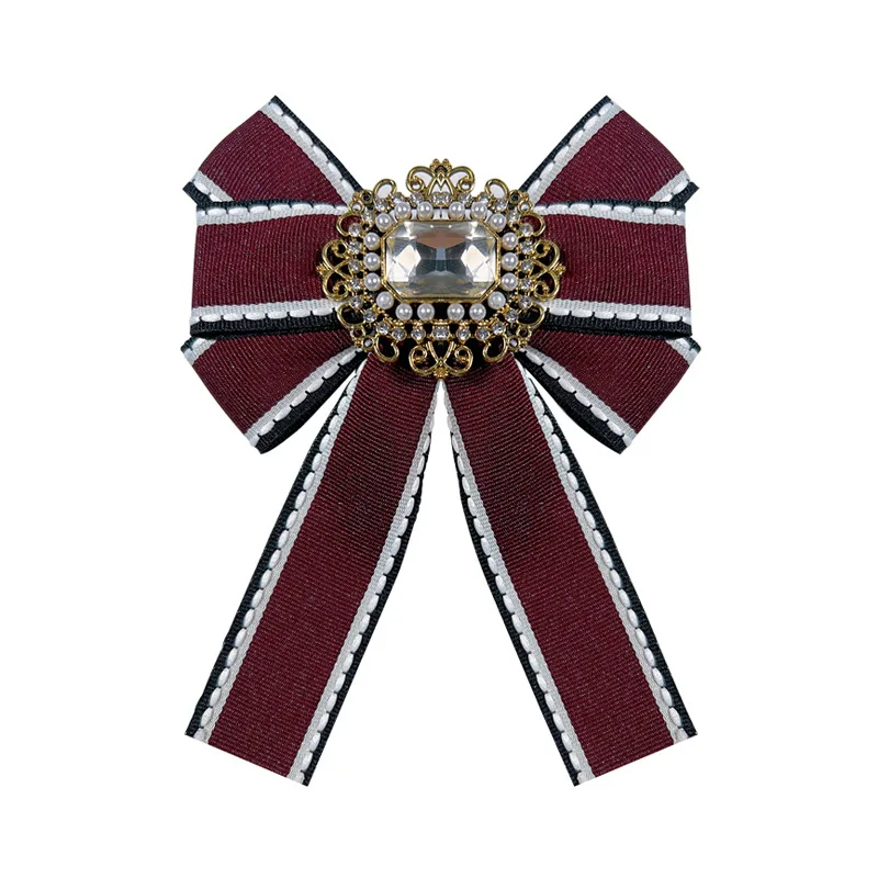 New Vintage Ribbon Bow Tie Pearl Rhinestone Shirt Collar Pin Brooches for Women College Style Fashion Brooch Jewelry Accessories
New Vintage Ribbon Bow Tie Pearl Rhinestone Shirt Collar Pin Brooches for Women College Style Fashion Brooch Jewelry Accessories