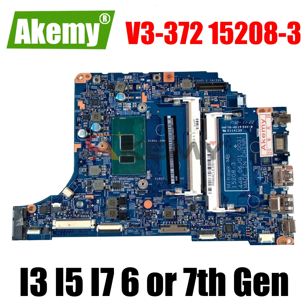 Материнская плата для ACER Aspire V3-372, материнская плата 15208-3 с I3 I5 I7 6-го поколения или процессором 7-го поколения DDR3, материнская плата для ноутбу...
Материнская плата для ACER Aspire V3-372, материнская плата 15208-3 с I3 I5 I7 6-го поколения или процессором 7-го поколения DDR3, материнская плата для ноутбу...