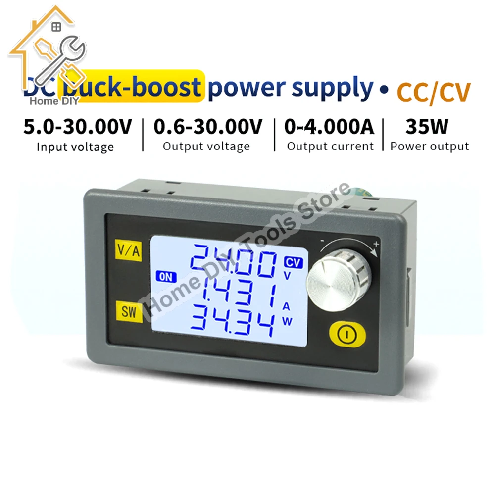 SK35H DC DC Buck Boost Converter CC CV 0.6-30V 4A 5V 6V 12V 24V Power Module Adjustable Regulated Laboratory Power Supply
SK35H DC DC Buck Boost Converter CC CV 0.6-30V 4A 5V 6V 12V 24V Power Module Adjustable Regulated Laboratory Power Supply