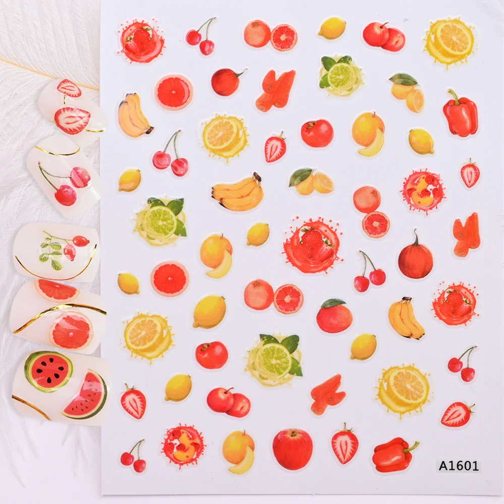1Pc Fruit Stickers Cute Nail Art Adhesives Sliders Pink Peach Fruity Design Summer Nail Polish Decal Nail Design Foils Decoraton
1Pc Fruit Stickers Cute Nail Art Adhesives Sliders Pink Peach Fruity Design Summer Nail Polish Decal Nail Design Foils Decoraton