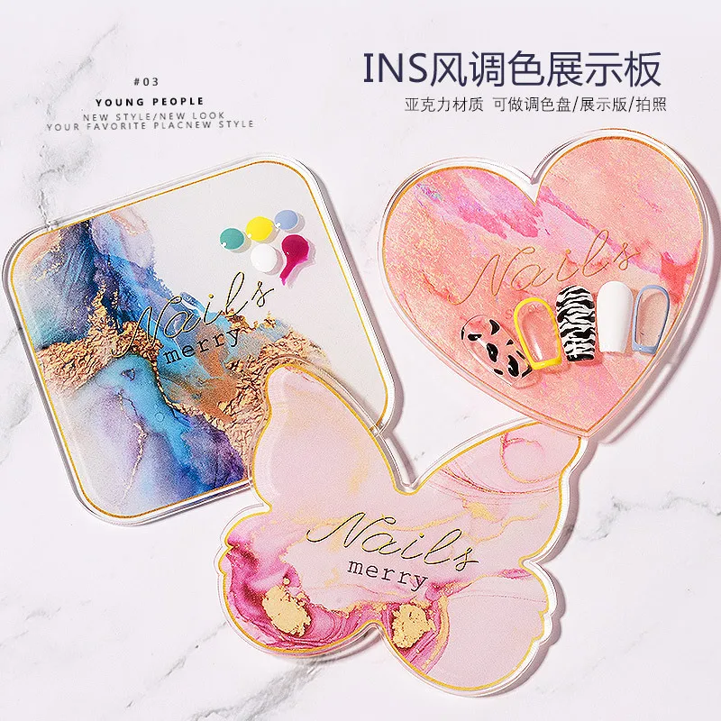 2022 New Resin Stone Nail Gel Polish Color Painting Shelf Holder Nail Art Mixing Display Palette Butterfly Drawing Manicure Tool
2022 New Resin Stone Nail Gel Polish Color Painting Shelf Holder Nail Art Mixing Display Palette Butterfly Drawing Manicure Tool