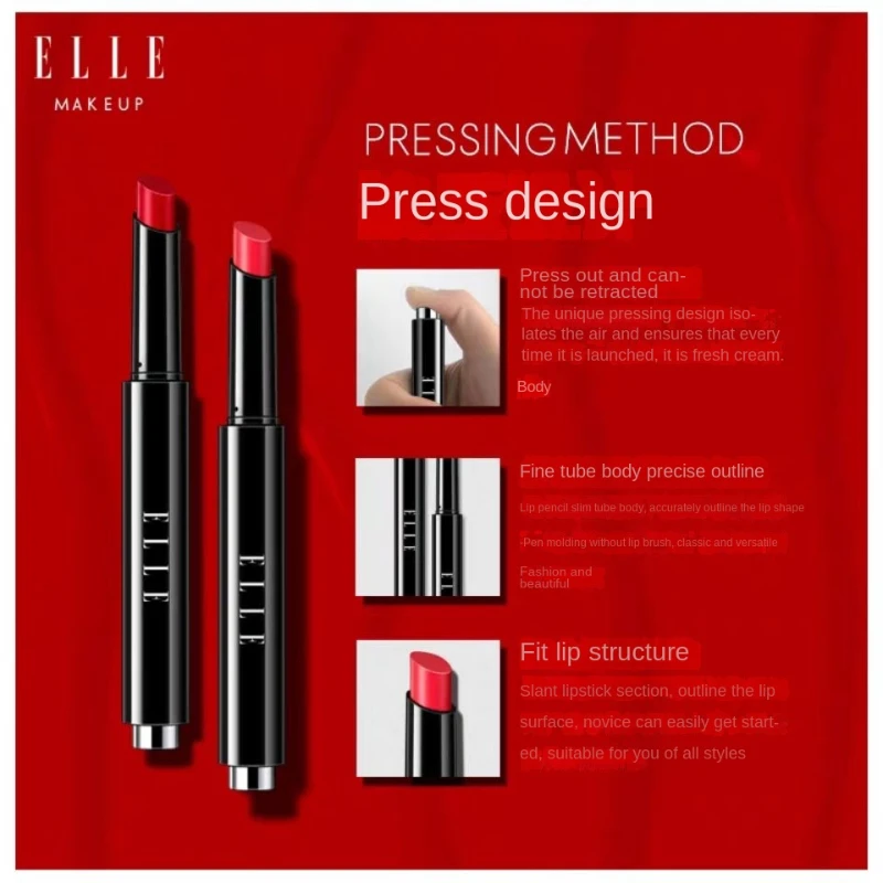 Оригинальная Косметика ELLE, тонкая губная помада, Дамская Увлажняющая губная помада для макияжа
Оригинальная Косметика ELLE, тонкая губная помада, Дамская Увлажняющая губная помада для макияжа