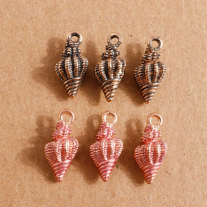 

10pcs 9x19mm Cute Conch Charms for Jewelry Making DIY Drop Earrings Pendants Necklaces Handmade Keychains Jewelry Findings