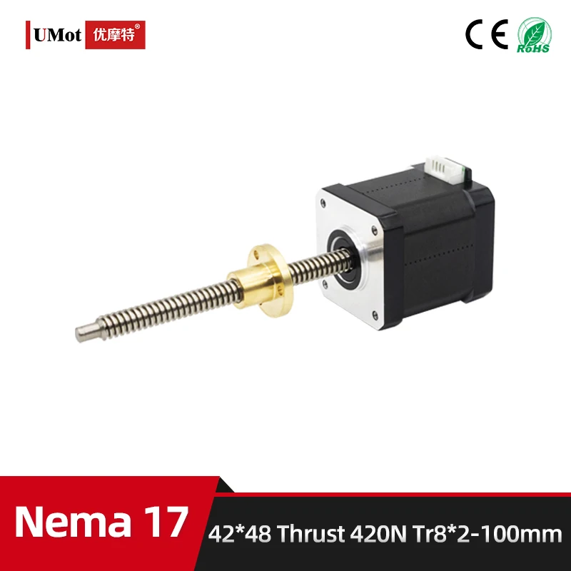 1.5A длина 48 мм Nema 17 гибридный микро-винт линейный шаговый двигатель с индивидуальной длиной винта упорный 420N свинец 2 мм диаметр 8 мм
1.5A длина 48 мм Nema 17 гибридный микро-винт линейный шаговый двигатель с индивидуальной длиной винта упорный 420N свинец 2 мм диаметр 8 мм