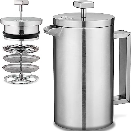 Boulder Camping French Press (An American Press) - Large Insulated French Press Maker \u2013 10 CUP
Boulder Camping French Press (An American Press) - Large Insulated French Press Maker \u2013 10 CUP