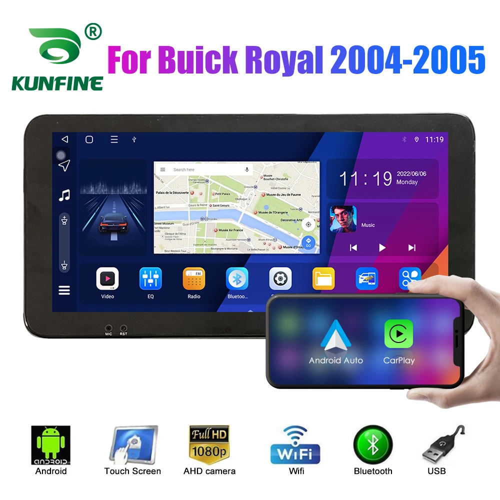 

Автомобильный радиоприемник 10,33 дюйма для Buick Royal 2004-2005 2Din Android Восьмиядерный автомобильный стерео DVD GPS навигатор плеер QLED экран Carplay