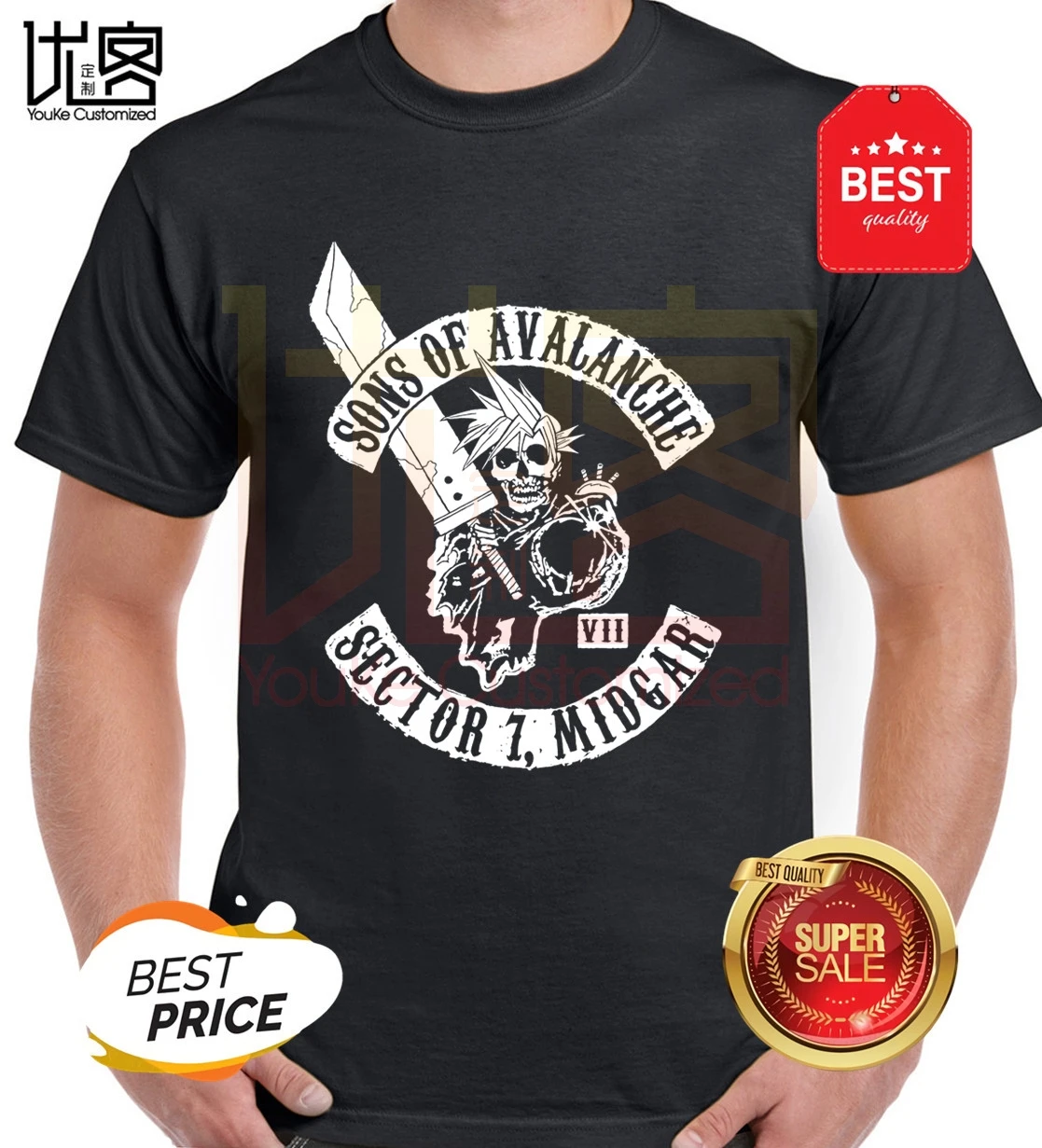 Son's Of Avalanche T-Shirt Final Fantasy Vii T-Shirt men's women's 100% cotton short sleeves tops tee printed Crewneck t-shirt
Son's Of Avalanche T-Shirt Final Fantasy Vii T-Shirt men's women's 100% cotton short sleeves tops tee printed Crewneck t-shirt