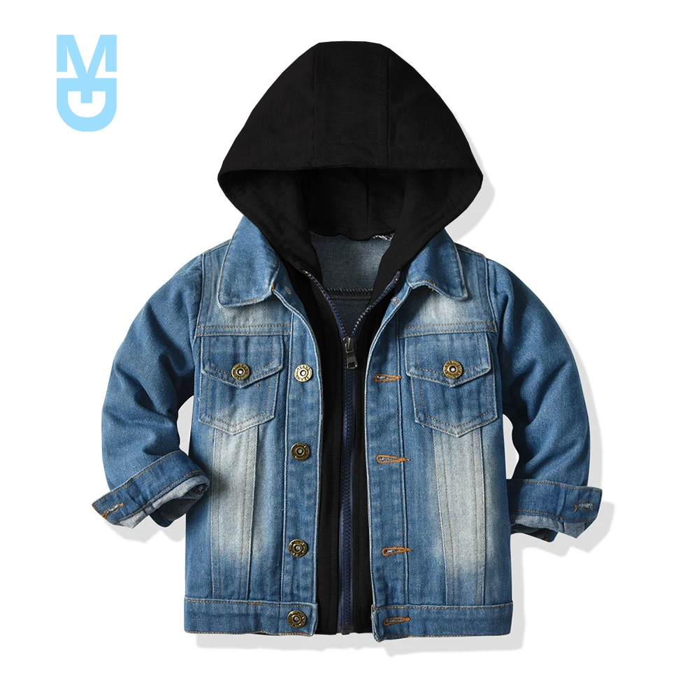 New top and top Stylish Kids Boys Girls Denim Hooded Jackets Casual Fake two Cardigan Coat Children Cowboy Zipper Outerwear Clot
New top and top Stylish Kids Boys Girls Denim Hooded Jackets Casual Fake two Cardigan Coat Children Cowboy Zipper Outerwear Clot