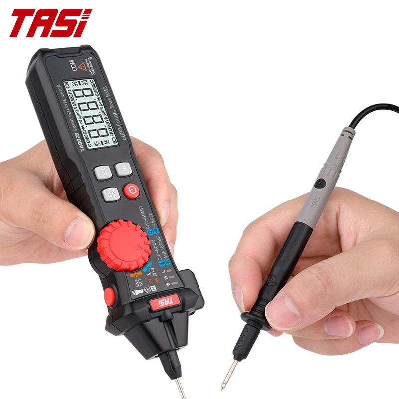 TASI TA802B 6000 Counts Voltage Meter, Non Contact Smart Pocket Meter, Digital Pen Multimeter
TASI TA802B 6000 Counts Voltage Meter, Non Contact Smart Pocket Meter, Digital Pen Multimeter