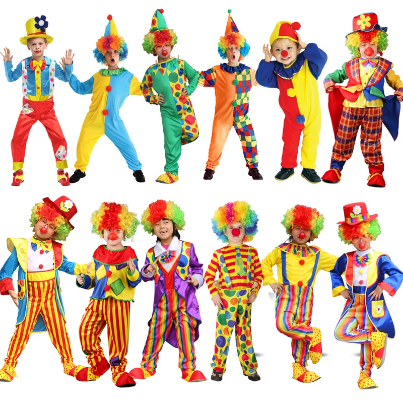 Holiday Carnival Variety Funny Clown Costumes Christmas Adult Boy Girl Joker Costume Cospaly Party Dress Up Clown Suit Costumes
Holiday Carnival Variety Funny Clown Costumes Christmas Adult Boy Girl Joker Costume Cospaly Party Dress Up Clown Suit Costumes