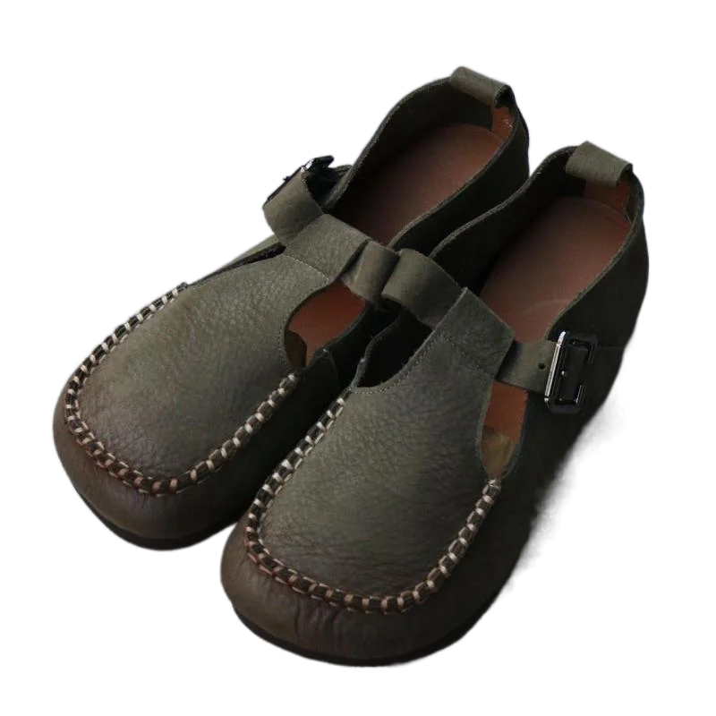 YourSeason Genuine Leather Flats Ladies Shoes Buckle Strap Fashion Spring Autumn Shallow Casual Round Toe Leisure Women Shoes
YourSeason Genuine Leather Flats Ladies Shoes Buckle Strap Fashion Spring Autumn Shallow Casual Round Toe Leisure Women Shoes