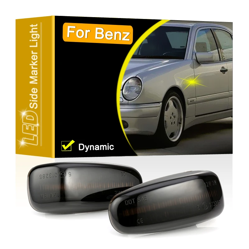 Smoked Lens LED Side Fender Marker Lamp Flowing Turn Signal Light For Benz W124 A124 C124 W210 S210 W163 W202 W140 W638 W208
Smoked Lens LED Side Fender Marker Lamp Flowing Turn Signal Light For Benz W124 A124 C124 W210 S210 W163 W202 W140 W638 W208