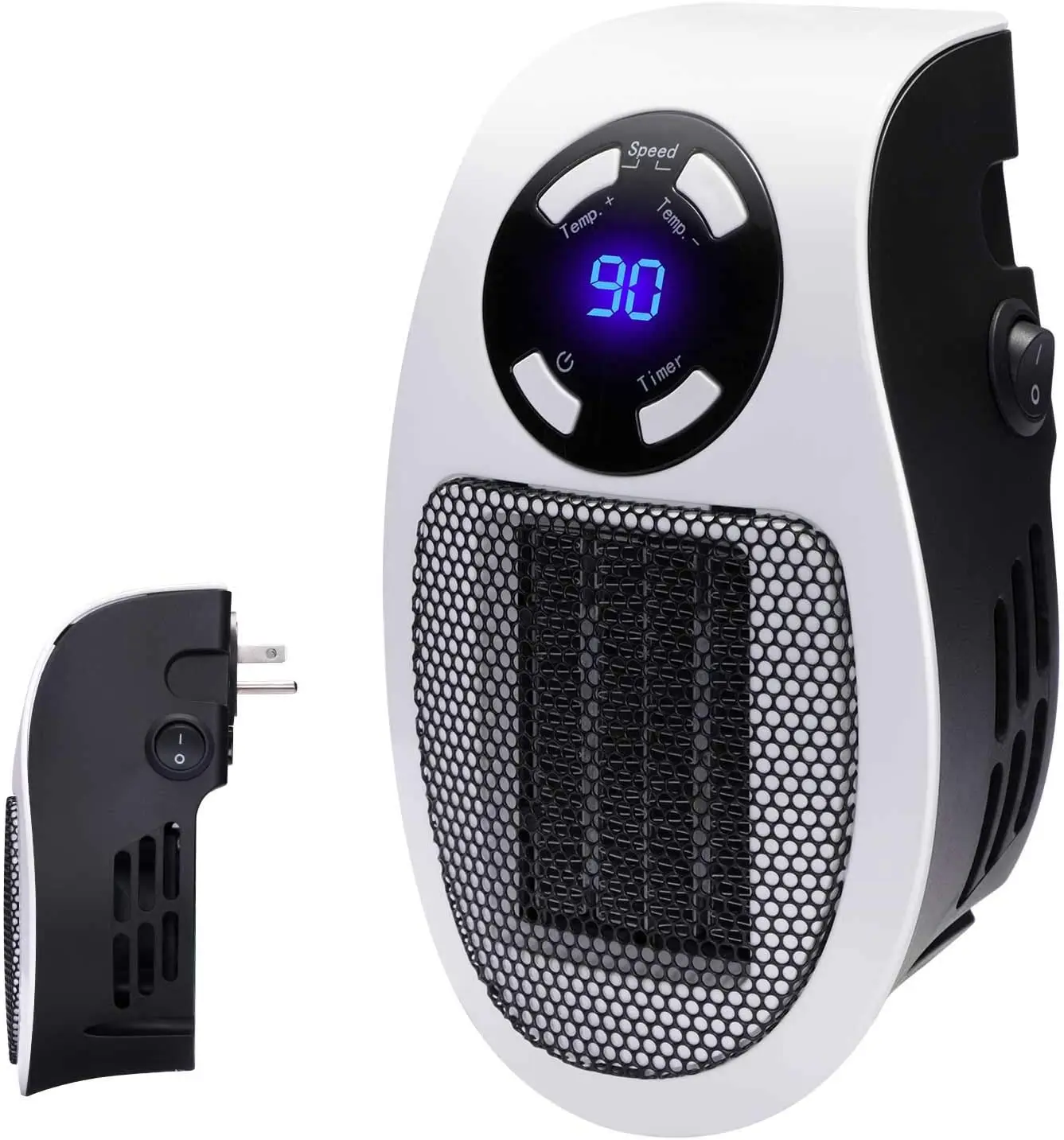 Space Heater With LED Display Wall Outlet Electric Heater Fan Stove Radiator Adjustable Thermostat and Timer for Home Office
Space Heater With LED Display Wall Outlet Electric Heater Fan Stove Radiator Adjustable Thermostat and Timer for Home Office