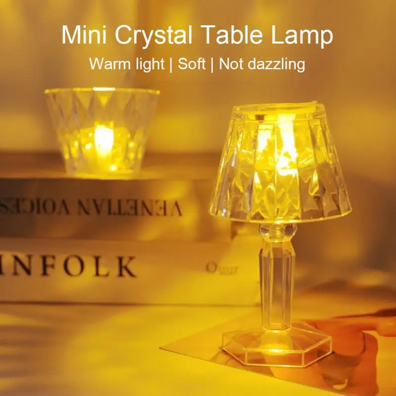 Ins Crystal Small Table Lamp Mini LED Diamond Night Light Transparent Acrylic Atmosphere Lamp For Bedroom Bedside Decoration
Ins Crystal Small Table Lamp Mini LED Diamond Night Light Transparent Acrylic Atmosphere Lamp For Bedroom Bedside Decoration